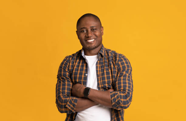 istock Confident modern man in casual clothes look at camera 1322963770