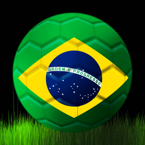 istock Soccer ball of the Brazil 1322969998