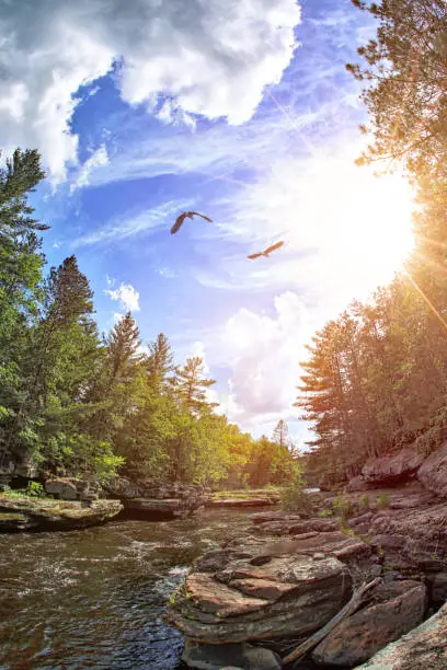 Photo of The Kettle River in Banning State Park, Minnesota