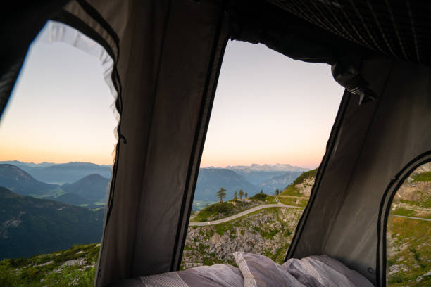 istock travelling independent with rooftop tent 1322973561