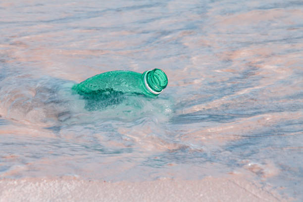 istock Plastic Water Bottle Discarded at the Beach 1322976652