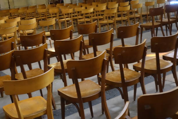 istock Chairs set up for a ceremony  Indoor shooting 1322981899