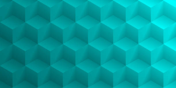 abstrakcyjne niebieskie zielone tło - tekstura geometryczna - hexagon backgrounds mesh green stock illustrations