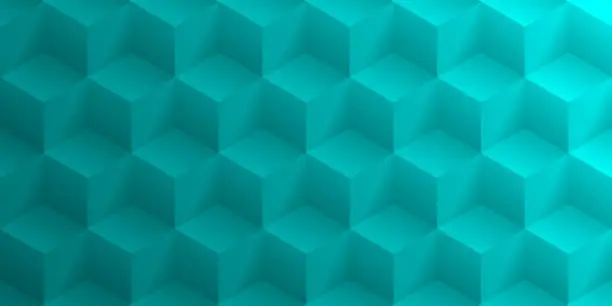 Vector illustration of Abstract blue green background - Geometric texture