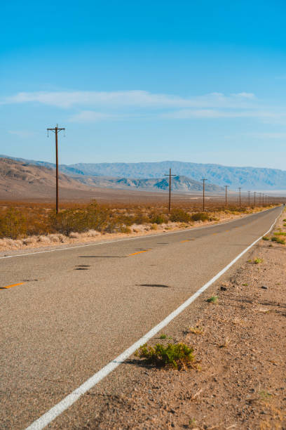 istock Empty infinite Road in the Desert in Death Valley, USA 1322990822