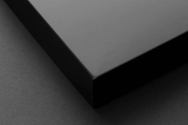 istock Black graphic parts and copy space on black background 1322991829