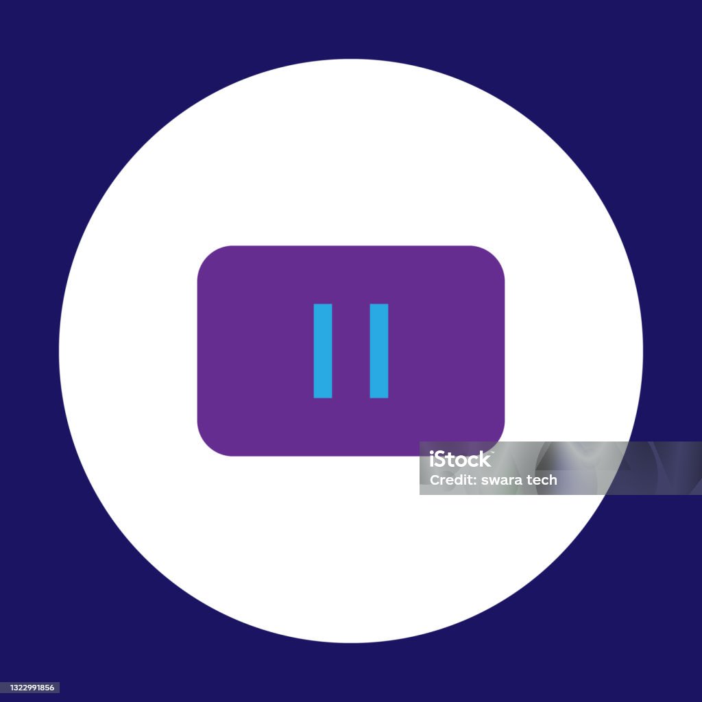 Pause Button Vector Download Pause Vector Button Stock Illustration - Download Image Now - Abstract ...