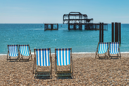 Brighton Beach in the United Kingdom