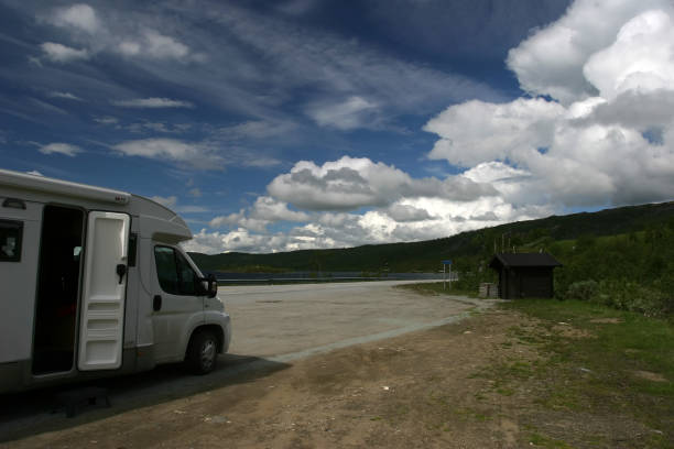 istock Norway caravan on the road 1322993118