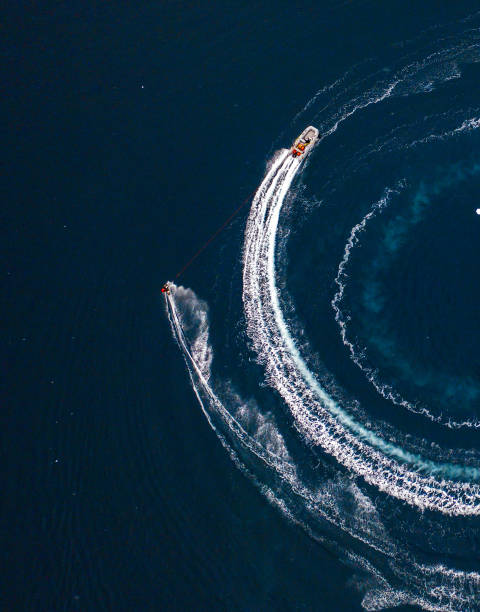 istock Wake boarding in the ocean in Antarctica 1322993545