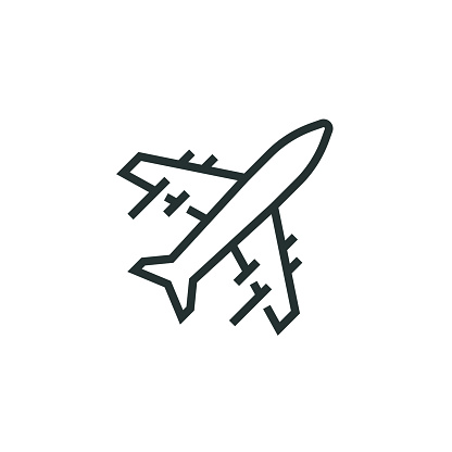 istock Airplane Line Icon 1322993686
