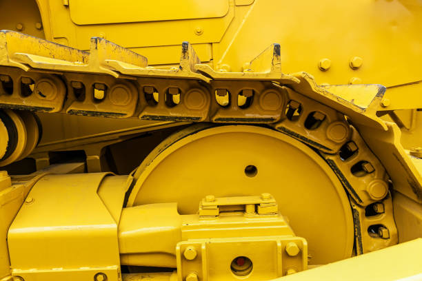 istock rollers and tracks on tractors or other construction equipment 1322993950