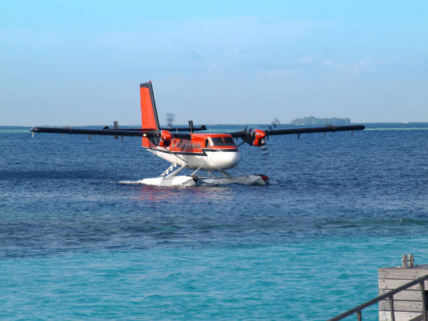 istock Seaplane arriving at a resort 1322995714