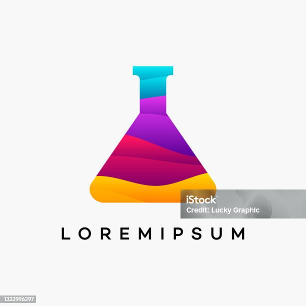 Lab Graphics Simple Design Modern Wavy Science Designs Concept Vector Laboratory Designs Template ...