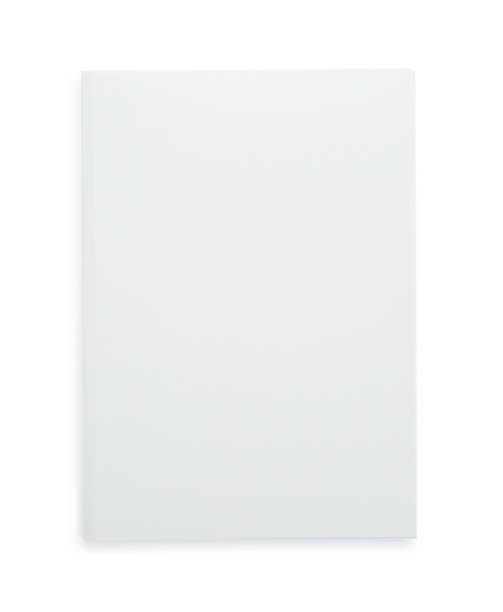 istock Blank paper brochure isolated on white, top view. Mockup for design 1322996548