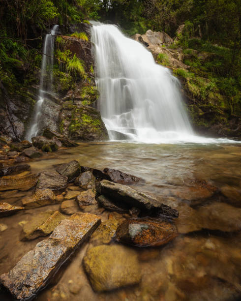 istock Natural Cabreia waterfall in Portuguese forest 1322997610