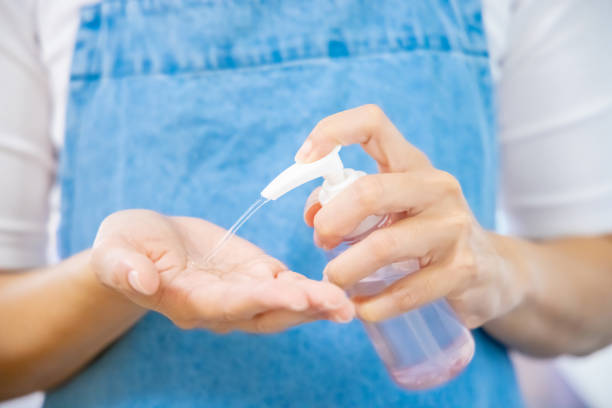 istock washing hands with alcohol gel 1323000369