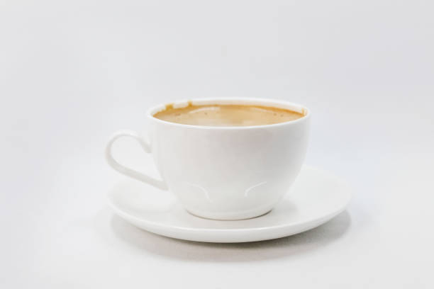 istock Close-up of coffee on white background 1323002101