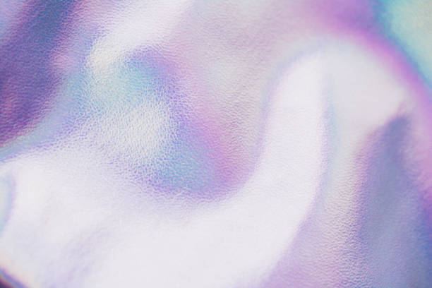 istock Blurred abstract holographic background. Light gradient holography 1323004338