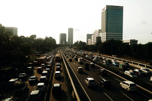 istock Jakarta highway traffic 1323004551