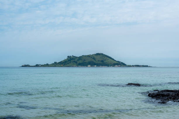 istock Biyangdo that resembles a fedora hat in Jeju Island 1323004635