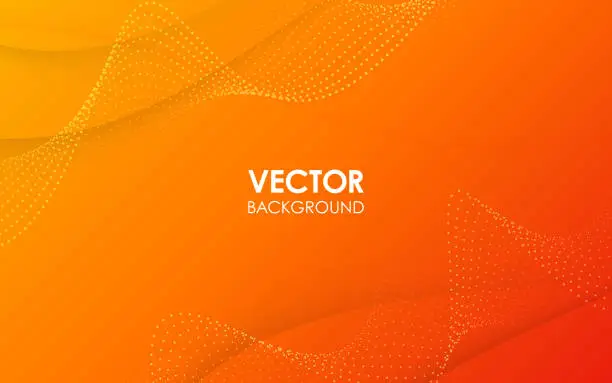 Vector illustration of Geometric orange background. Vector illustration.