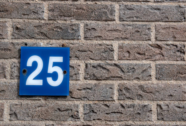 istock Close Up Of House Number 25 1323008451