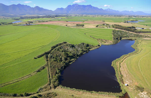 istock Aerial view of farming fields 1323017123
