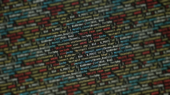 Software Development Monitor Screen Background Developer Display With ...