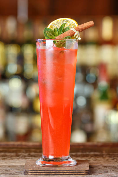 istock Alcoholic cocktail fruit sling is on the bar, photo for the menu 1323018663
