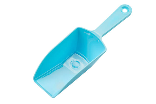 istock Ice scoop turquoise plastic on white background. 1323019110