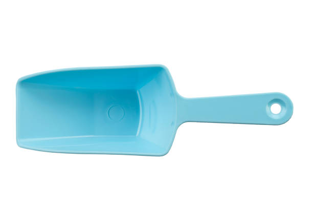 istock Ice scoop turquoise plastic on white background. 1323019153