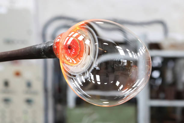 istock Blown molten glass in Murano, Venice 1323019728