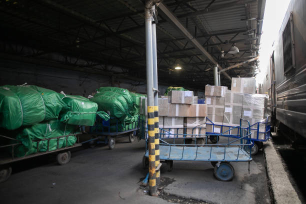 istock A lot of parcels, Russian Post, mail transportation point 1323021354
