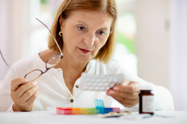 istock Pill box for senior patient. Medicine container. 1323030197