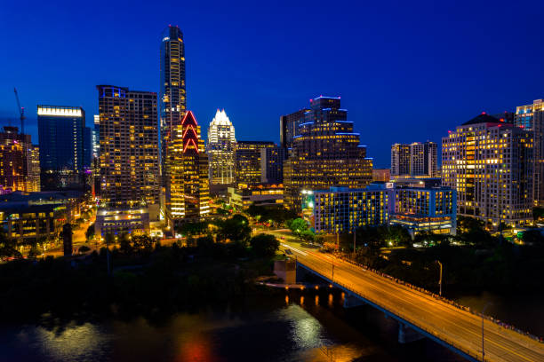 istock South congress bridge at night Austin Texas Cityscape 1323036538