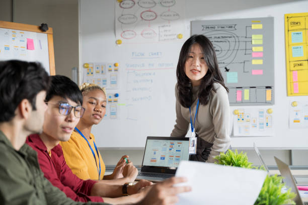 istock Startup team working in office, business teamwork  Planning Meeting 1323036769