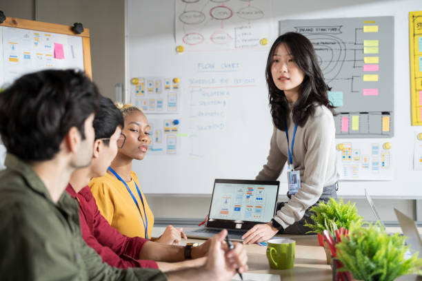 istock Startup team working in office, business teamwork  Planning Meeting 1323036778