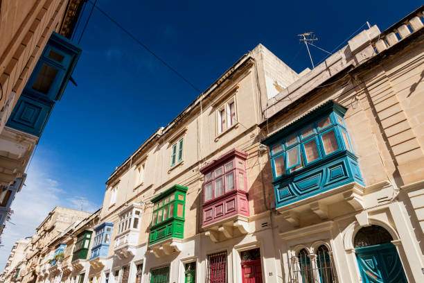 istock Colorful balcony's in Sliema, Malta 1323037755