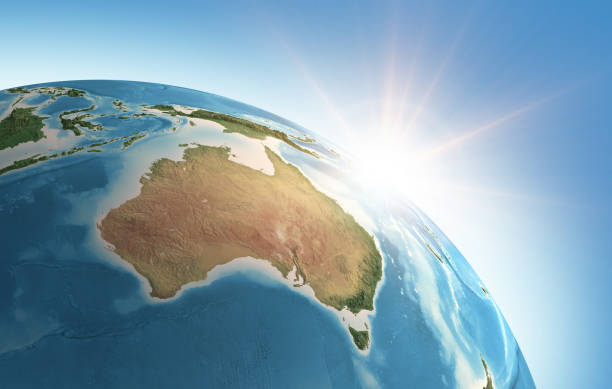 istock Sun shining over the Earth. Australia. 1323042048