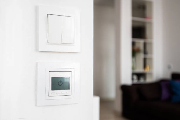 istock floor heating controller on the wall, switch in the house 1323042966