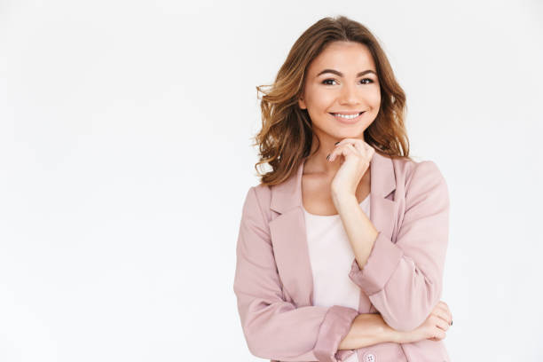 istock Amazing young pretty woman over white wall background 1323049926