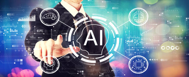 istock AI concept with a businessman 1323050321