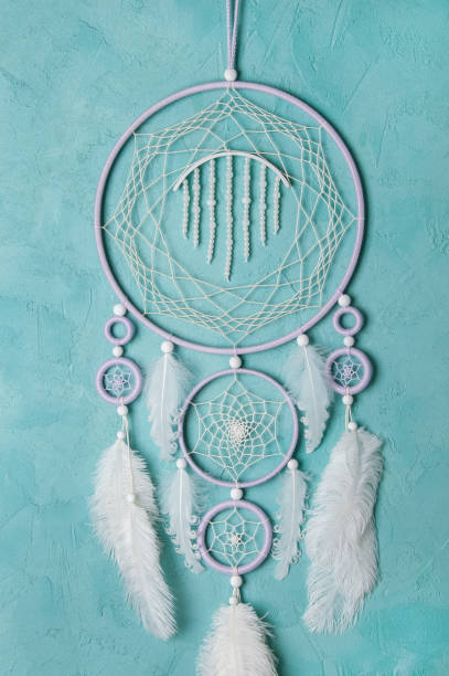 istock Lilac cream white dream catcher 1323056812