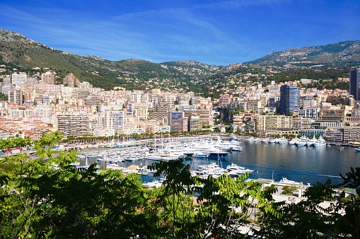 Monte Carlo is located at base of the Maritime Alps along the cost of the French Riviera.