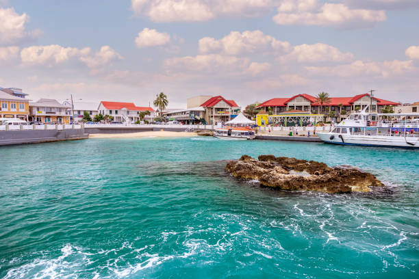 centro de boas-vindas das ilhas cayman para hóspedes de cruzeiros - cayman islands - fotografias e filmes do acervo