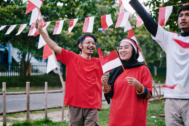 istock Indonesian people celebrate Indonesia independence day 1323061405