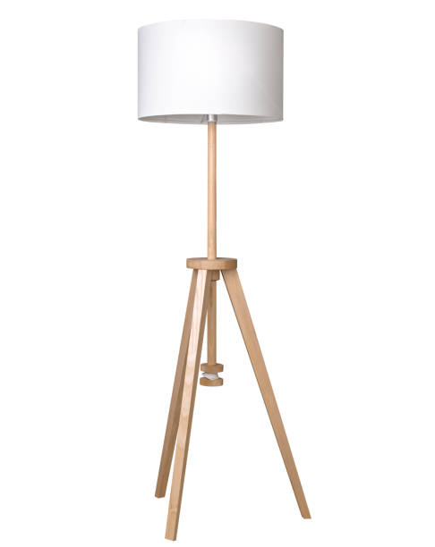 istock Wooden floor lamp 1323062483