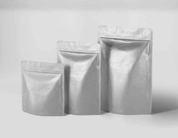 istock White Stand up foil pouch bag mockup template, blank food coffee doypack, 3d Rendering isolated on light background 1323062528