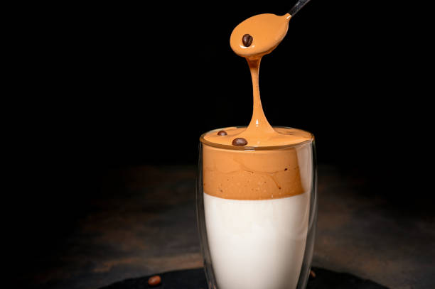 istock Dalgona Coffee, a korean trendy fluffy creamy whipped coffee 1323065660